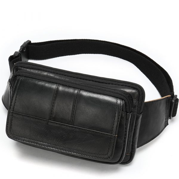 Túi bao tử đa năng da bò HD23- Multi-Function Cowhide Fanny Pack HD23